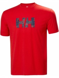 μπλουζα helly hansen skog recycled graphic t-shirt κοκκινη