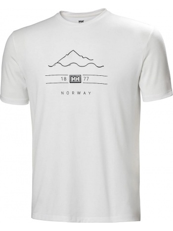 μπλουζα helly hansen skog recycled graphic t-shirt λευκη σε προσφορά