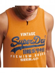 t-shirt superdry ovin vintage vl classic m6010672a thrift gold marl