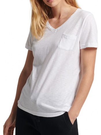 t-shirt superdry studios pocket w1010521b λευκο σε προσφορά