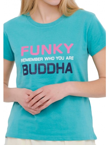 t-shirt funky buddha fbl005-125-04 sea blue σε προσφορά