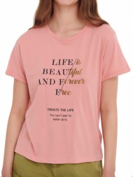 t-shirt funky buddha fbl005-138-04 dusty pink