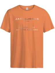 t-shirt jack - jones jcoriot 12256771 πορτοκαλι