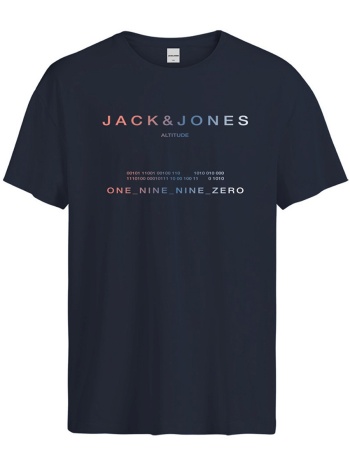 t-shirt jack - jones jcoriot 12256771 σκουρο μπλε