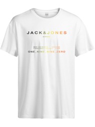 t-shirt jack - jones jcoriot 12256771 λευκο