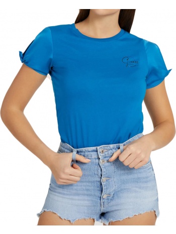 t-shirt guess geeta w2gi11k46d1 grecian blue σε προσφορά