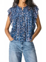 πουκαμισο pepe jeans janel pl304240 floral μπλε