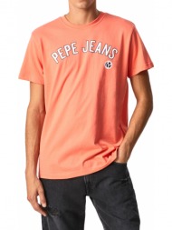 t-shirt pepe jeans alessio pm508256 summer orange
