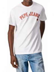 t-shirt pepe jeans alessio pm508256 λευκο