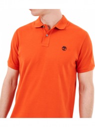 t-shirt polo timberland basic tb0a26n4 πορτοκαλι