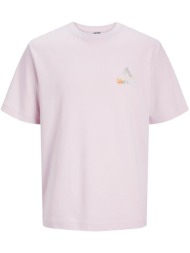 t-shirt jack - jones jcostagger embrodery 12253380 ανοιχτο ροζ