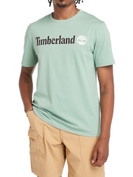 t-shirt timberland kennebec river logo tb0a5upq ανοιχτο πετρολ