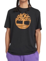 t-shirt timberland kennebec river tree logo tb0a2c2r μαυρο/καμελ