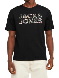 t-shirt jack - jones jjejeff corp logo 12250683 μαυρο