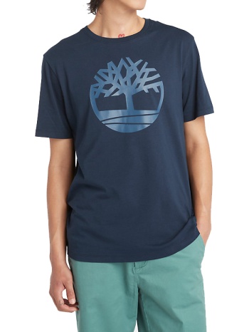 t-shirt timberland k-r tree logo tb0a2c2r-z02 σκουρο μπλε
