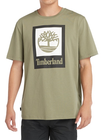t-shirt timberland stack logo tb0a5qs2 λαδι