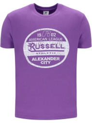 μπλουζα russell athletic presley s/s crewneck tee μωβ