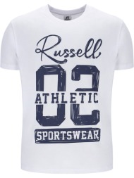μπλουζα russell athletic dalton s/s crewneck tee λευκη
