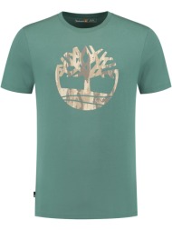 t-shirt timberland kennebec river camo tree tb0a5up3 πετρολ