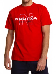 t-shirt nautica n1f00741 835 κοκκινο