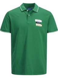 t-shirt polo jack - jones jorsunset 12210150 πρασινο