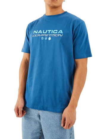 t-shirt nautica dane n7m01413 420 μπλε