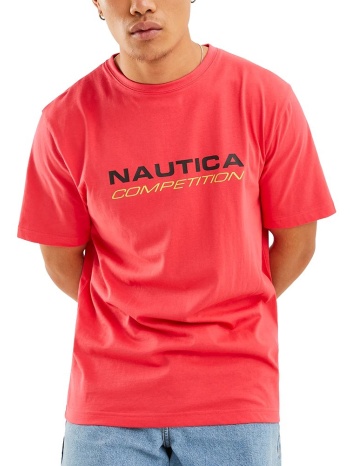 t-shirt nautica mac n7m01410 814 ροζ