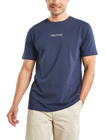 t-shirt nautica salem n1m01659 459 σκουρο μπλε