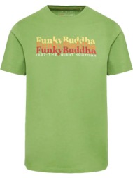 t-shirt funky buddha colorblock branded fbm009-044-04 πρασινο