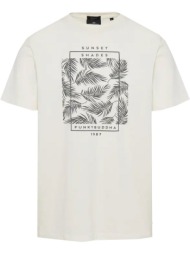 t-shirt funky buddha botanic frame fbm009-065-04 εκρου
