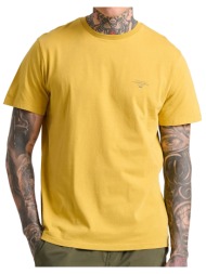 t-shirt funky buddha branded print fbm009-001-04 κιτρινο