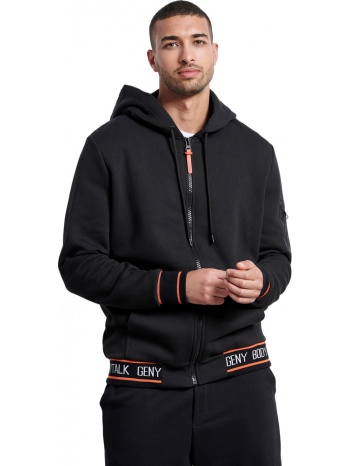 ζακετα bodytalk gen y hooded zip sweater μαυρη σε προσφορά