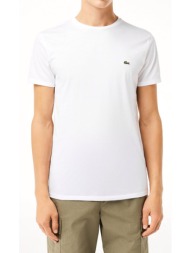 t-shirt lacoste th6709 001 λευκο