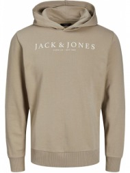 hoodie jack - jones jprblaaugust logo 12221967 μπεζ