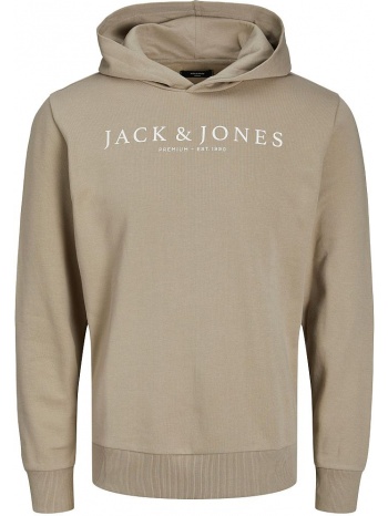 hoodie jack - jones jprblaaugust logo 12221967 μπεζ σε προσφορά