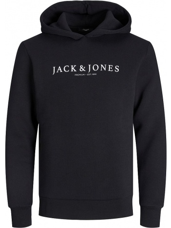 hoodie jack - jones jprblaaugust logo 12221967 μαυρο