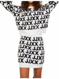 πουλοβερ jjxx jxfrancesca logo 12216798 λευκο/μαυρο