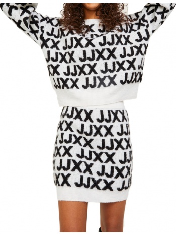 πουλοβερ jjxx jxfrancesca logo 12216798 λευκο/μαυρο σε προσφορά