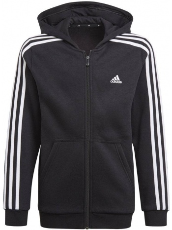 ζακετα adidas performance essentials 3-stripes hoodie μαυρη σε προσφορά