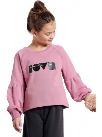 μπλουζα bodytalk cropped crewneck sweater ροζ σε προσφορά