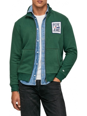 φουτερ με φερμουαρ pepe jeans prescott pm582280 πρασινο σε προσφορά