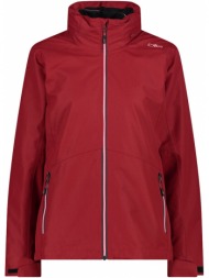μπουφαν cmp 3 in 1 jacket with removable fleece liner κοκκινο