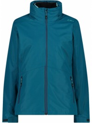 μπουφαν cmp 3 in 1 jacket with removable fleece liner πετρολ