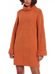 φορεμα funky buddha mini πλεκτο fbl006-109-13 πορτοκαλι