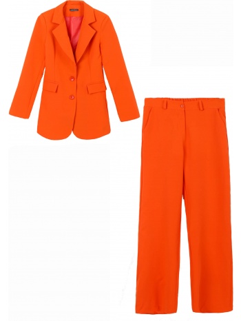 σετ ρούχων σακάκι με παντελόνι - πορτοκαλί