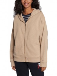 relaxed fit zip hoodie women tommy hilfiger