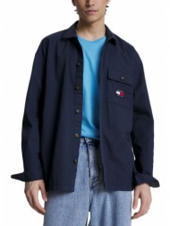 tommy jeans classic solid overshirt men
