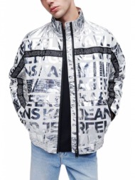 all over logo relaxed fit jacket men karl lagerfeld