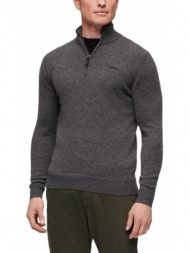 d5 ovin essential emb knit half zip pullover men superdry