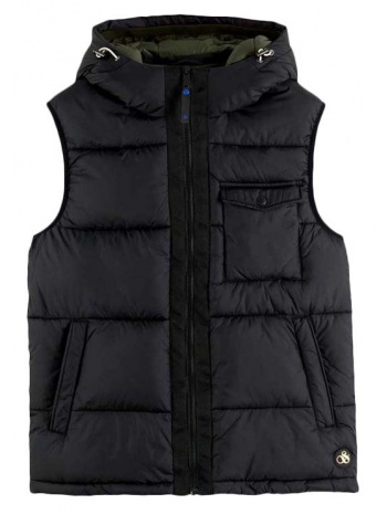 quilted hooded vest men scotch & soda σε προσφορά